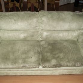 Sofa schmutzig Vorher